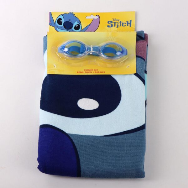TOALLA SET GAFAS NATACIÓN STITCH