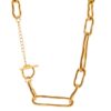 collar-cicladas-gold (3) Collar Cícladas Gold de Alexah – Eslabones Irregulares