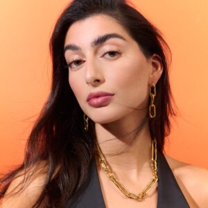 Collar Cícladas Gold de Alexah – Eslabones Irregulares