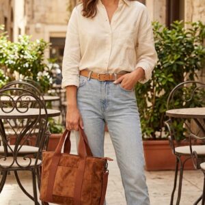 Bolso Tote Mediano Terracota - Tacto Suave con Doble Asa y Bandolera Bolso Tote Mediano Terracota - Tacto Suave con Doble Asa y Bandolera