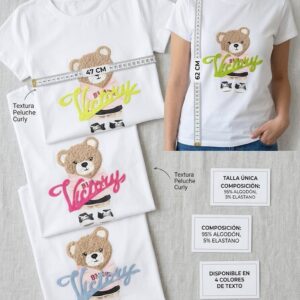 Camiseta Chica Victory Bear Camiseta Chica "Victory Bear" | Osito Peluche