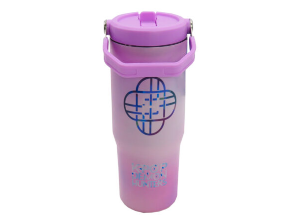 Vaso XL Huntrix con Tapa y Pajita - K-Pop Demon Hunters (Netflix)
