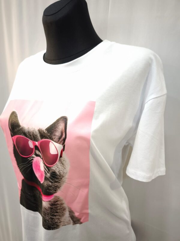 Camiseta Mujer "Cool Cat"