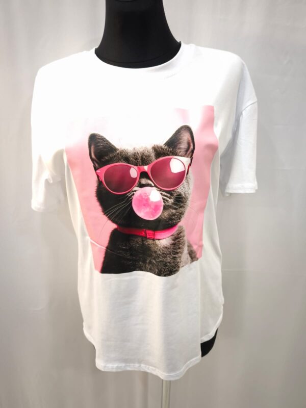 Camiseta Mujer "Cool Cat"