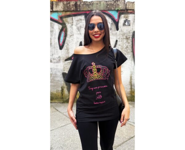 camiseta-soy-una-princesa (3) CAMISETA "SOY UNA PRINCESA PERO NO BESO SAPOS"