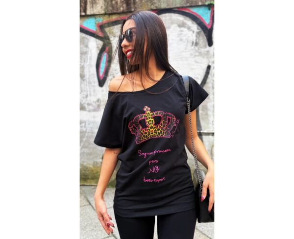 camiseta-soy-una-princesa (4) CAMISETA "SOY UNA PRINCESA PERO NO BESO SAPOS"