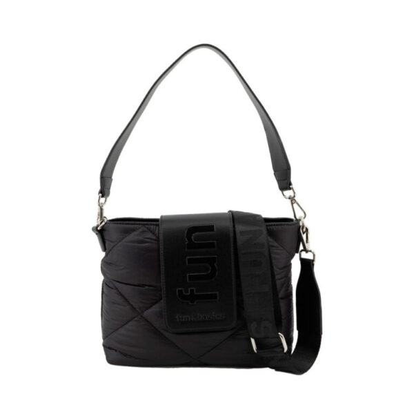 Bolso Bandolera Fun&Basics Negro Acolchado