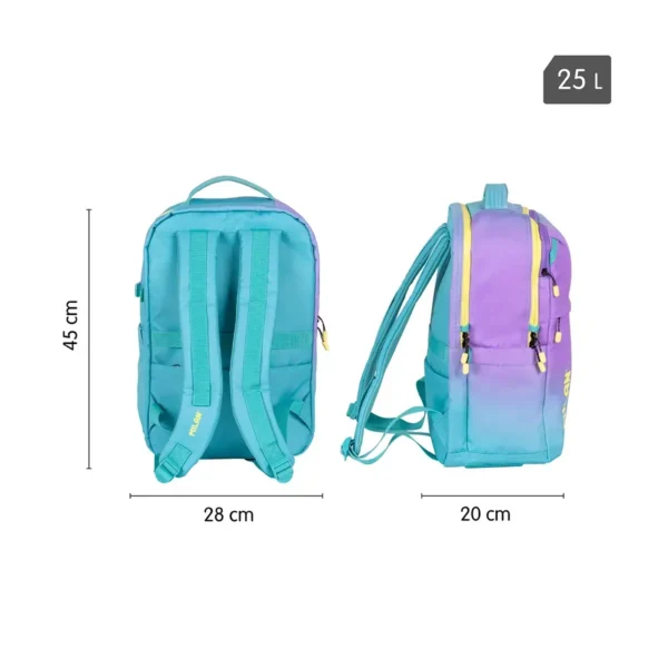 Mochila 5 cremalleras (25L) colección Sunset