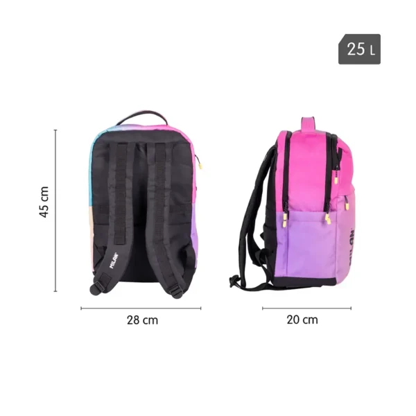 Mochila 5 cremalleras (25L) colección Sunset