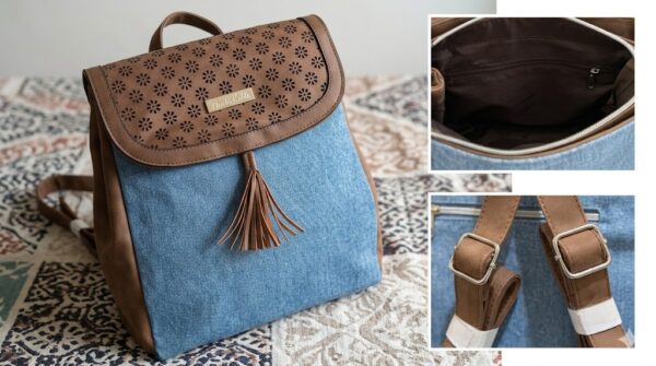 Mochila Exclusiva Frida Kahlo - Colección Arte y Estilo Denim