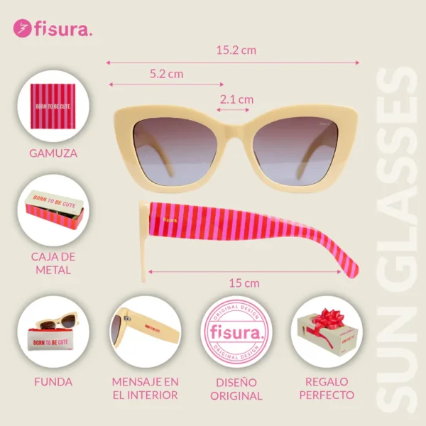 Gafas de sol “Born to be cute”5 Gafas de sol “Born to be cute”