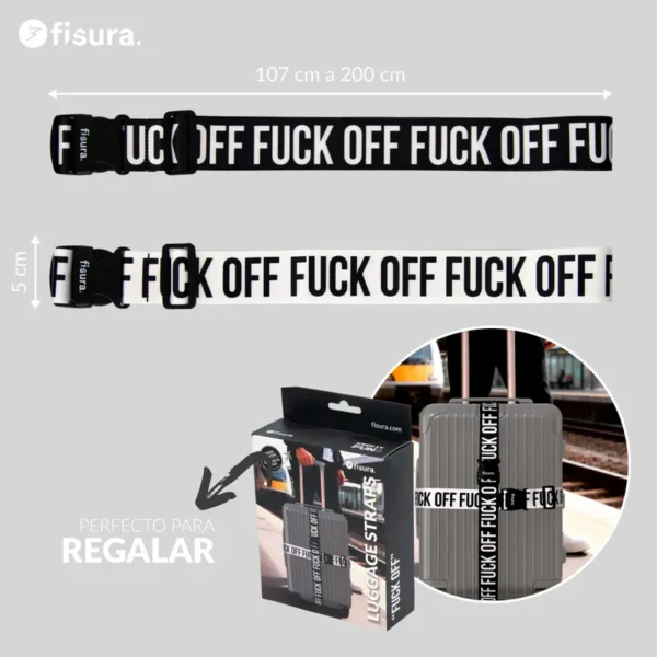 Cinta para maleta “Fuck off”