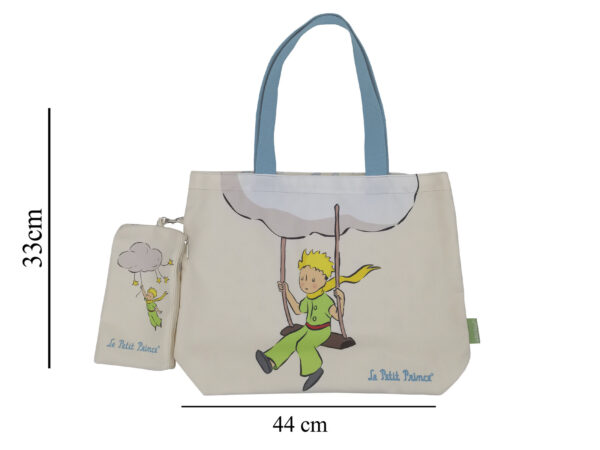 Bolso Shopping con Monedero: El Principito (Diseño Nube)