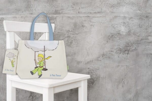 Bolso Shopping con Monedero: El Principito (Diseño Nube)