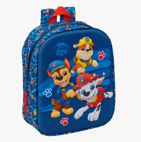 Mochila Guarderia 3D Paw Patrol 22x27x10Cm Mochila de guardería 3D de Paw Patrol (Patrulla Canina)