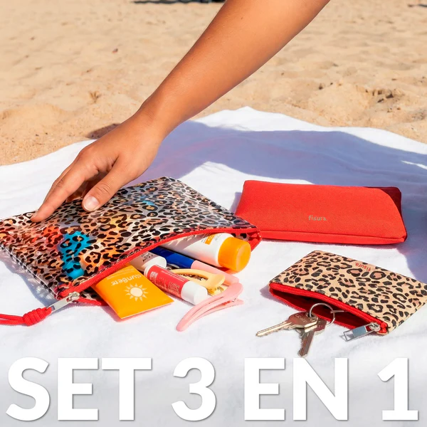Neceser triple “Leopardo”2 Neceser triple “Leopardo” - Fisura