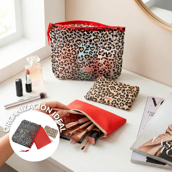 Neceser triple “Leopardo”4 Neceser triple “Leopardo” - Fisura