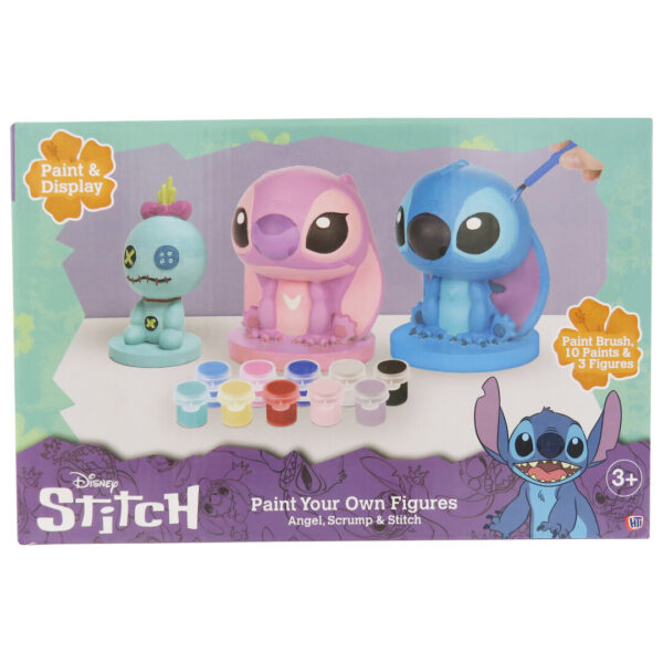 Set de 3 Figuras de Escayola para Pintar Set de 3 Figuras de Escayola para Pintar Stitch