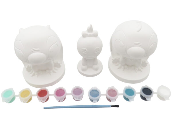 Set de 3 Figuras de Escayola para Pintar3 Set de 3 Figuras de Escayola para Pintar Stitch