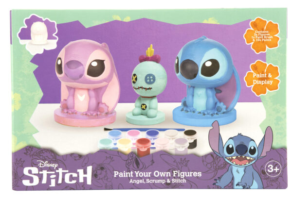 Set de 3 Figuras de Escayola para Pintarq Set de 3 Figuras de Escayola para Pintar Stitch