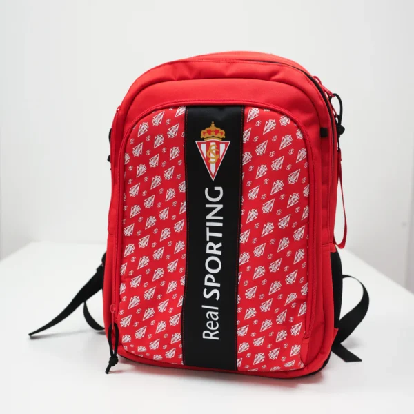 VUELTAALCOLE_1 Mochila Sporting Gijón Escudos