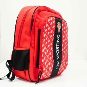 VUELTAALCOLE_14 Mochila Sporting Gijón Escudos