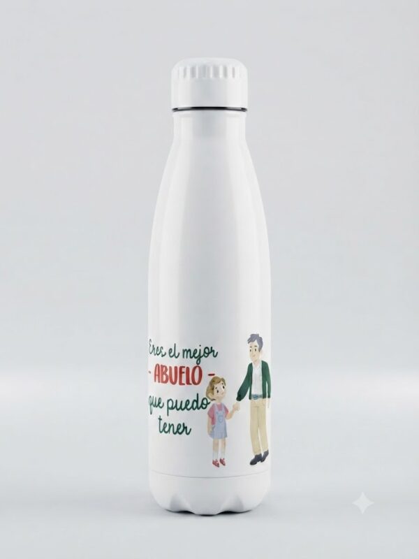 botella-abuelo Botella de Acero Inoxidable "Eres el Mejor Abuelo que Puedo Tener"