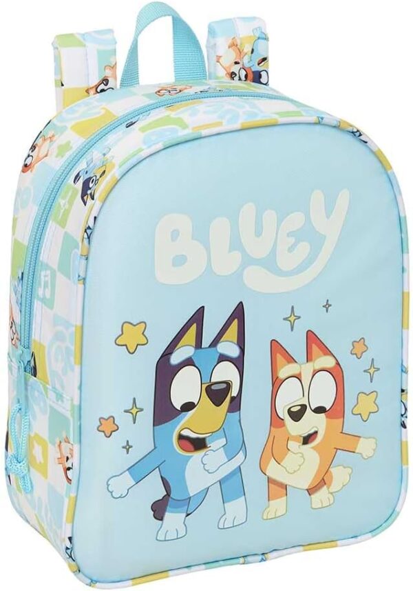 mochila-bluey-bingo Mochila Escolar Infantil Bluey Ready Adaptable a Carro – 27 cm