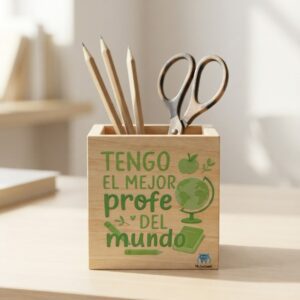 portalapices-profe Portalápices de Madera - "Tengo el mejor profe del mundo"