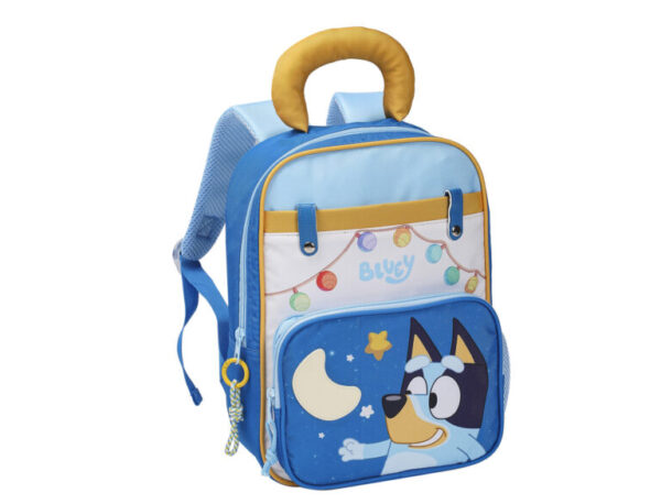 Mochila Escolar Infantil 30 cm Bluey Dreams con Bolsillo Frontal