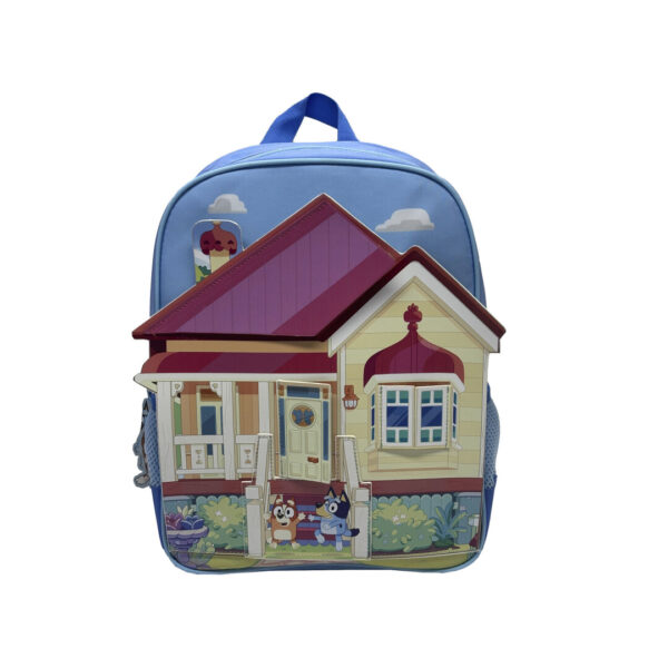 Mochila Escolar 35 cm Bluey Dollhouse con Tapa Imantada