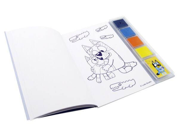 Bluey Set de Colorear con Dedos1 Set de Pintura de Dedos y Plantillas Bluey