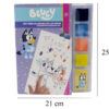 Bluey Set de Colorear con Dedos4 Set de Pintura de Dedos y Plantillas Bluey