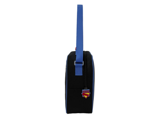 Superman Bolsa de Merienda- Black1 Bolsa de Merienda de Superman con Cremallera
