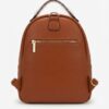 Mochila-Bolso Convertible Privata Crema y Marrón