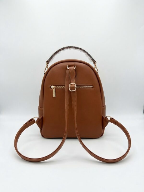 Mochila-Bolso Convertible Privata Crema y Marrón