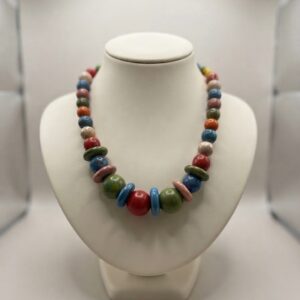 Collar Artesanal de Piedras Multicolor Collar Artesanal de Piedras Multicolor