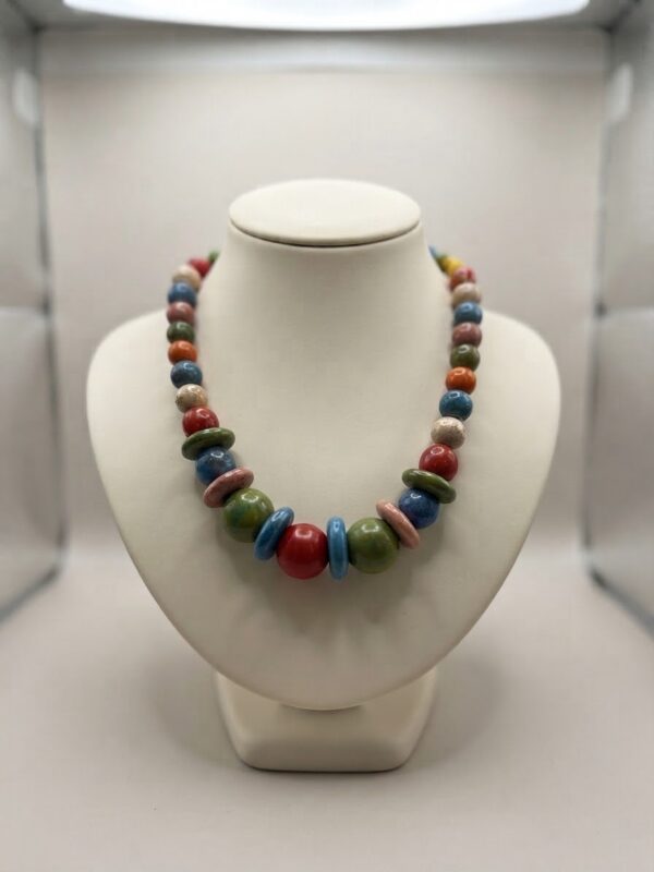 Collar Artesanal de Piedras Multicolor Collar Artesanal de Piedras Multicolor