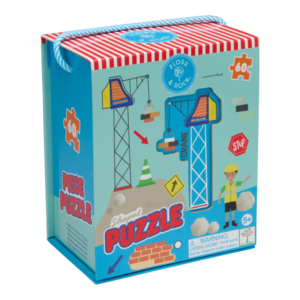 ROMPECABEZAS CON FORMA CONSTRUCTION Rompecabezas Infantil de 60 Piezas Construction