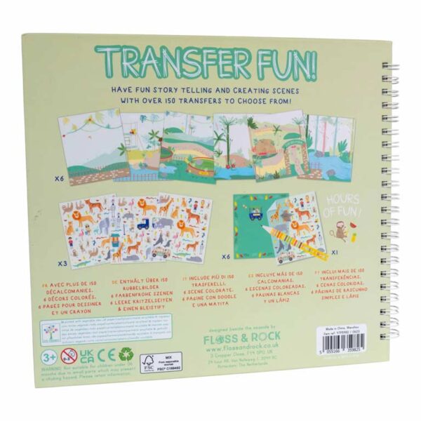 TRANSFERS JUNGLE1 Set de Calcomanías y Transfers Jungle Floss & Rock