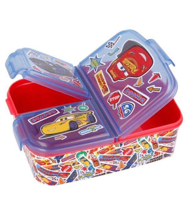 sandwichera-multiple-cars-stickers (2) Sandwichera Múltiple Infantil Cars Stickers con 3 Compartimentos