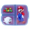 Sandwichera Múltiple Infantil Super Mario con 3 Compartimentos