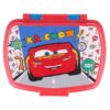 Sandwichera Rectangular Infantil Cars Let's Race Libre de BPA