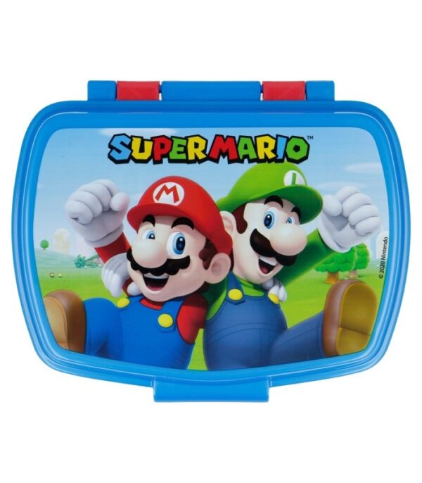 sandwichera-rectangular-super-mario (1) Sandwichera Rectangular Infantil Super Mario Libre de BPA