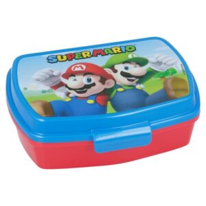 sandwichera-rectangular-super-mario Sandwichera Rectangular Infantil Super Mario Libre de BPA